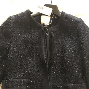 NWT Rebecca Taylor Navy Tweed jacket size 4